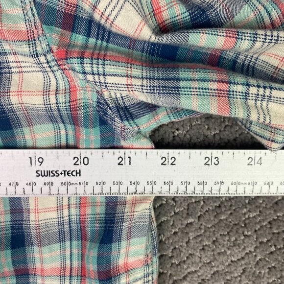 Levi's Blue and Red Plaid Casual Button Down Shirt - Picture 8 of 12